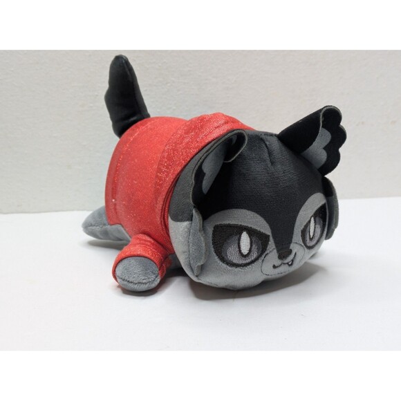 🍁 3/$20 APHMAU MeeMeows 6” Plush Aaron Wolf CAT Glitter Red Hoodie Mini No Box - Picture 1 of 8